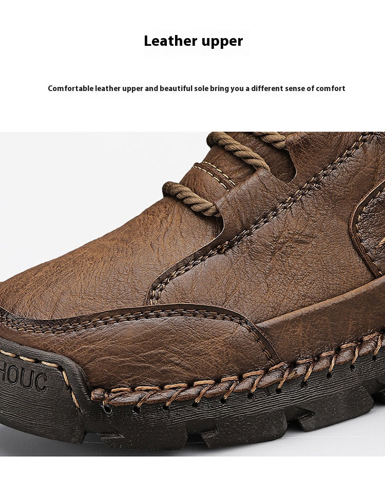 Herren High-Top Winterboots aus Leder
