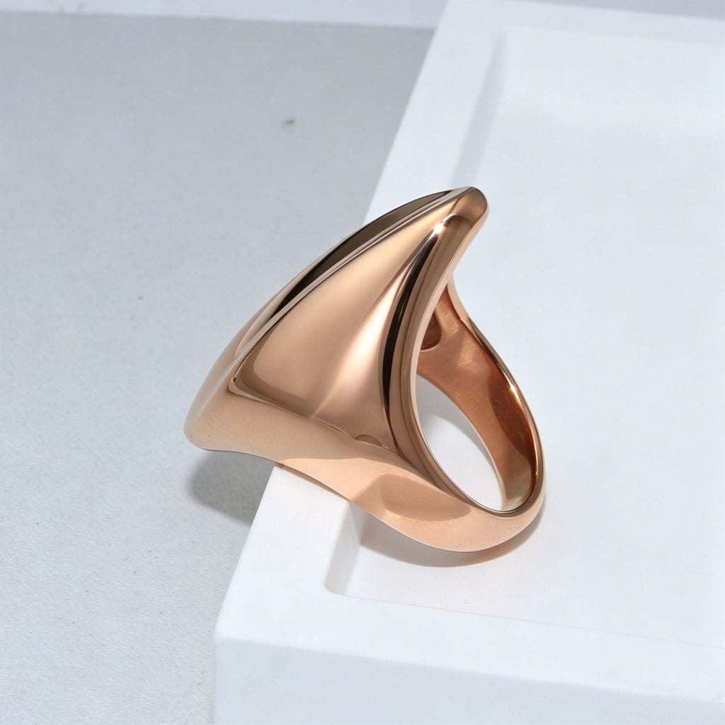 Ring «Streamlined Arc» aus poliertem Edelstahl