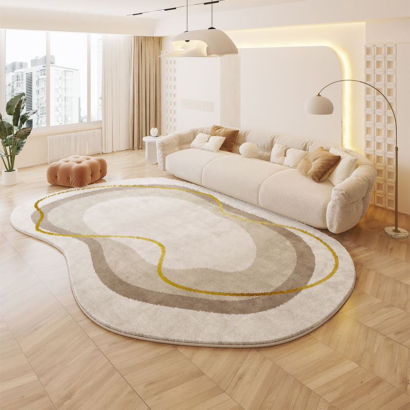Geometrisches Creme‑Rug aus Polyester – Bild 2 | LuxeStyle