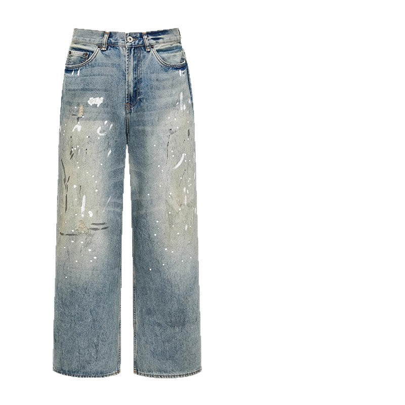Loose Fit Jeans mit Distressed-Effekt