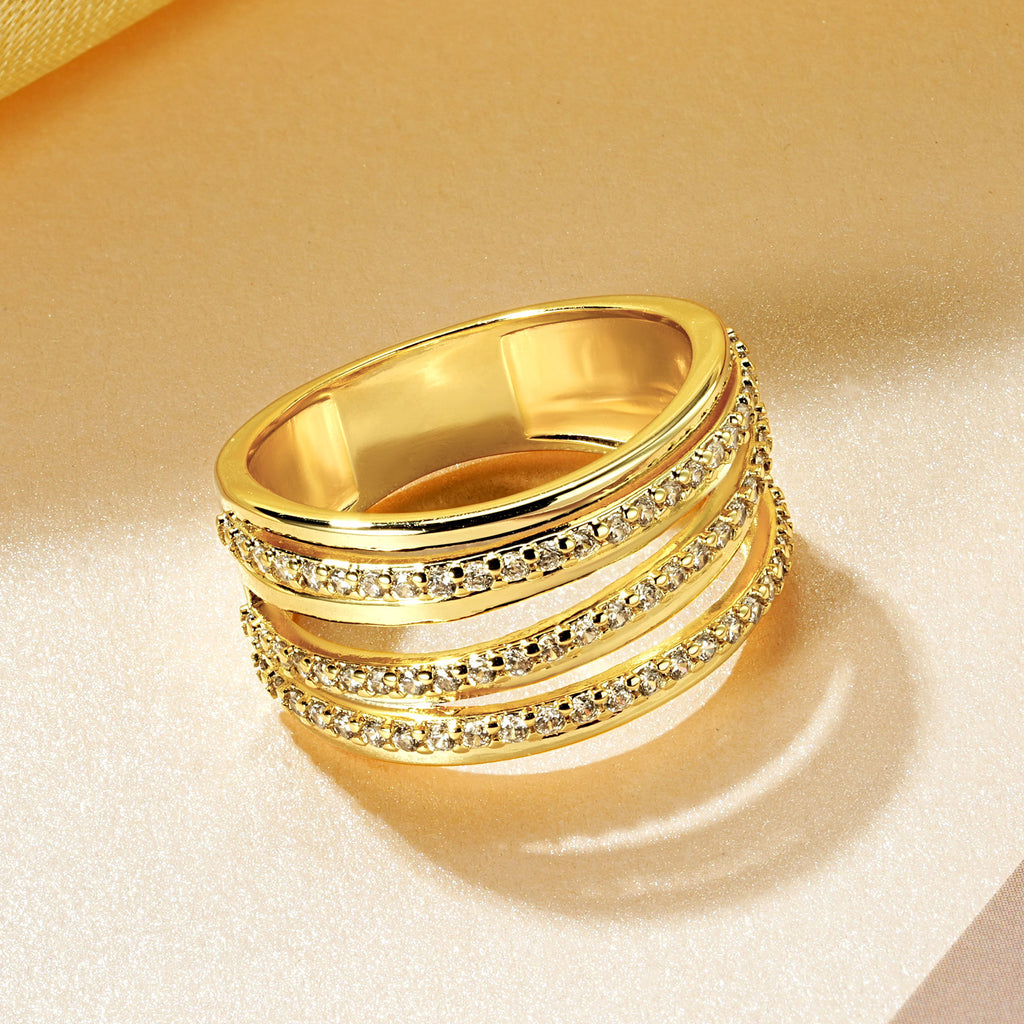 Geometrischer Mehrschicht-Fingerring