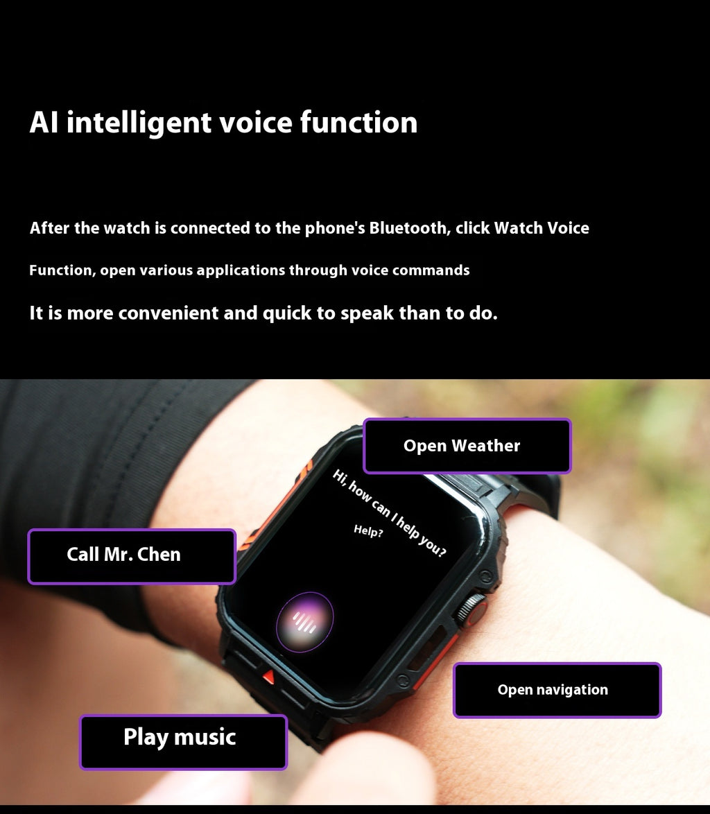 Smart-Armbanduhr mit Anruf- und Fitness-Funktionen