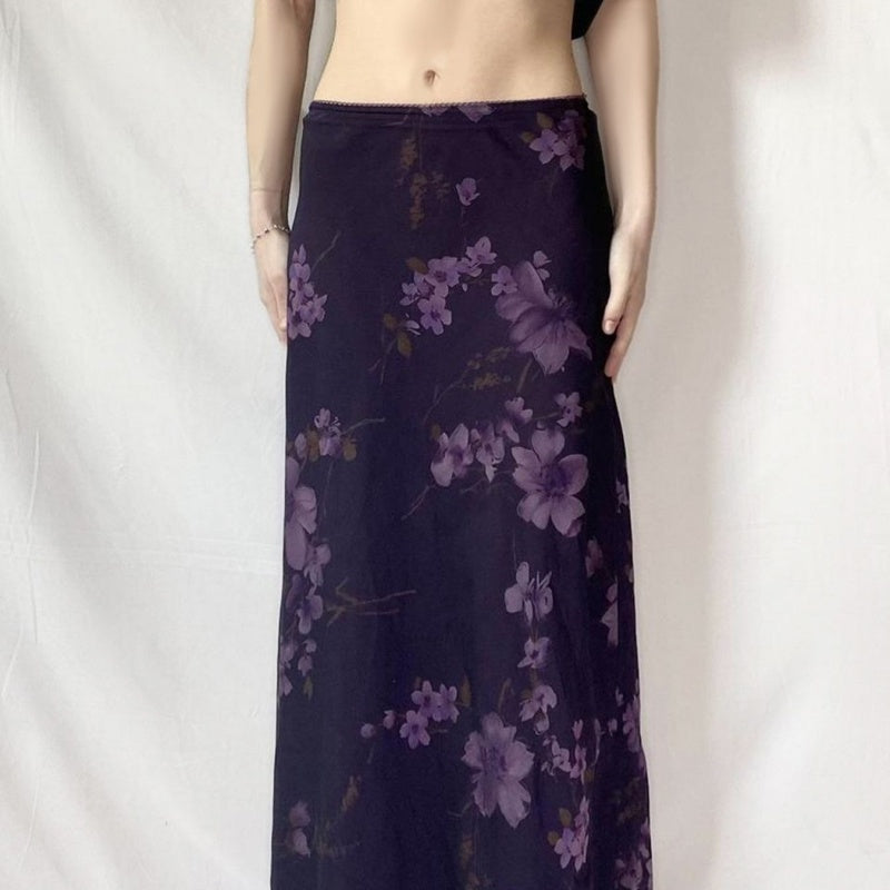 Rosa Blumen-Mesh-Kleid
