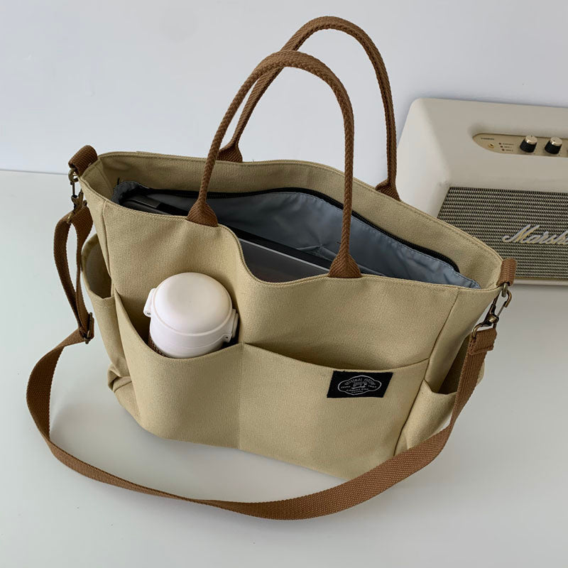 Grosszügiger Canvas-Messenger für Alltag – Bild 5 | LuxeStyle