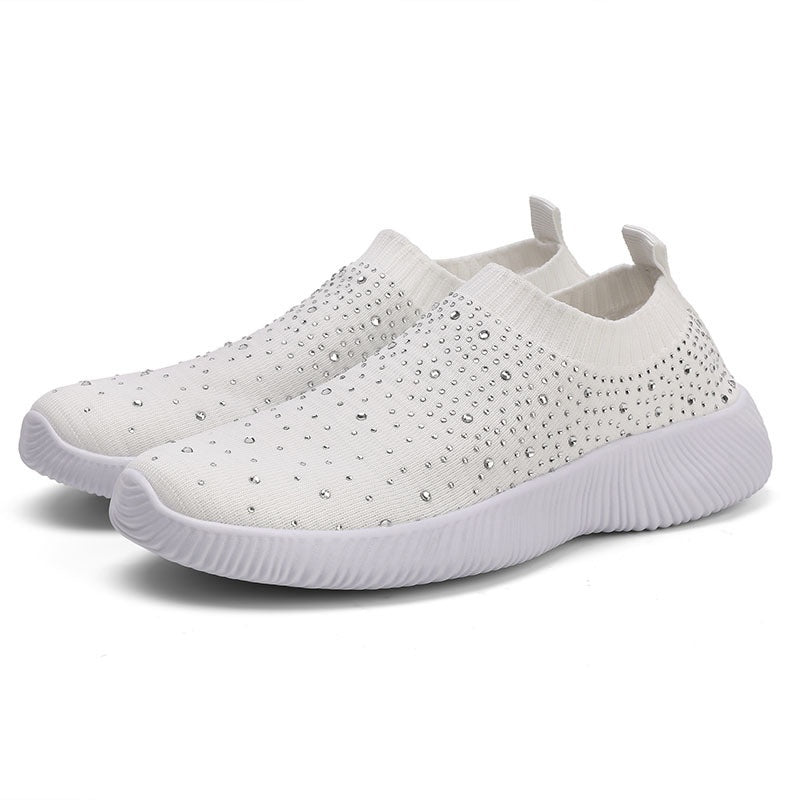 Leichte Flyknit Slip-On Freizeitschuhe