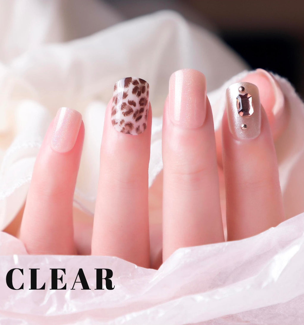 Press On Nails Leopard-Print mit Glitzer – Ansicht 8