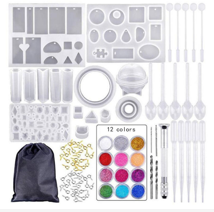 83-teiliges Silikon Giessformen & Epoxy Set – Bild 4 | LuxeStyle
