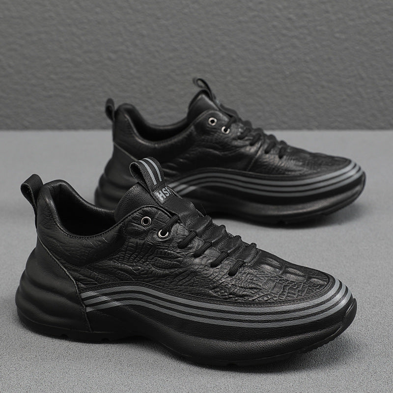 Atmungsaktive Leder-Sportschuhe für Herren – Bild 5 | LuxeStyle