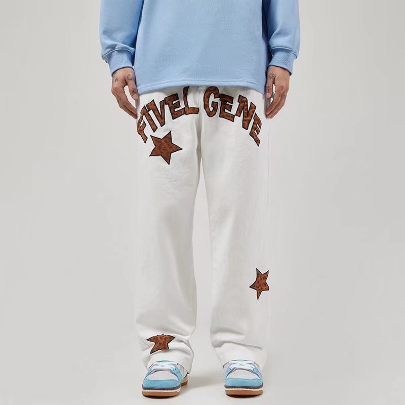 Bestickte Freizeithose für Herren