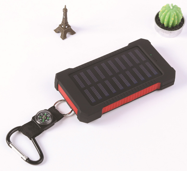Outdoor Solar Powerbank mit Kompass & LED