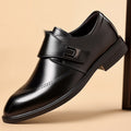 Herren Leder Business-Schuhe mit spitzer Zehenpartie – Bild 1 | LuxeStyle