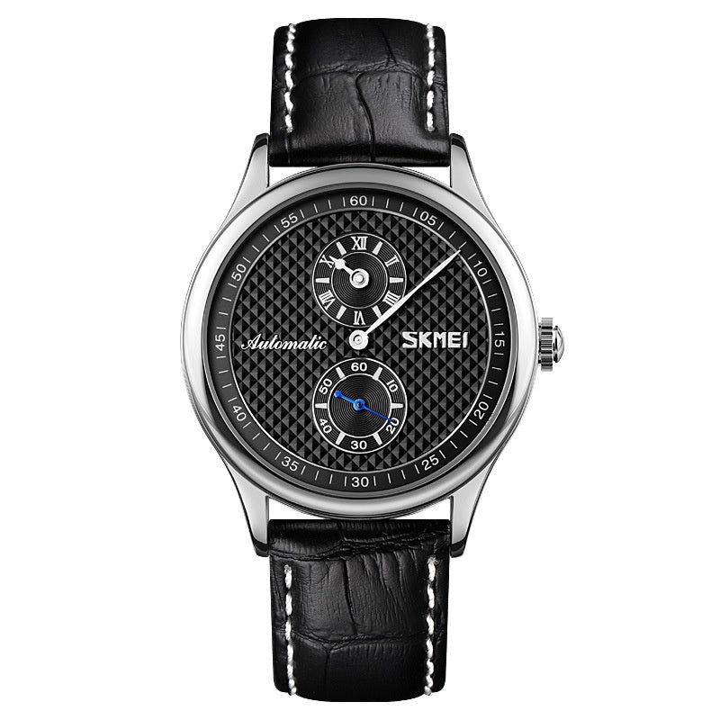 Automatikuhr mit Lederarmband – Bild 2 | LuxeStyle