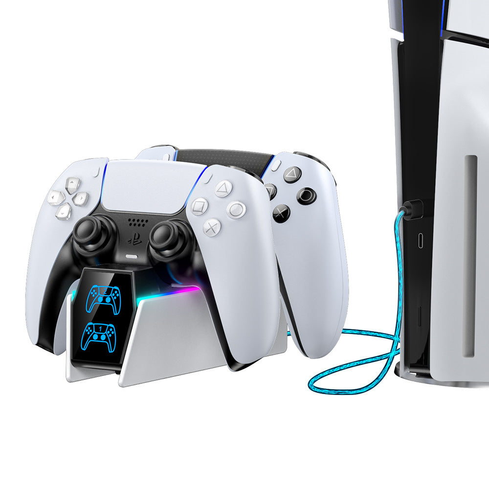 PS5 Wireless Controller Ladestation mit RGB-Licht
