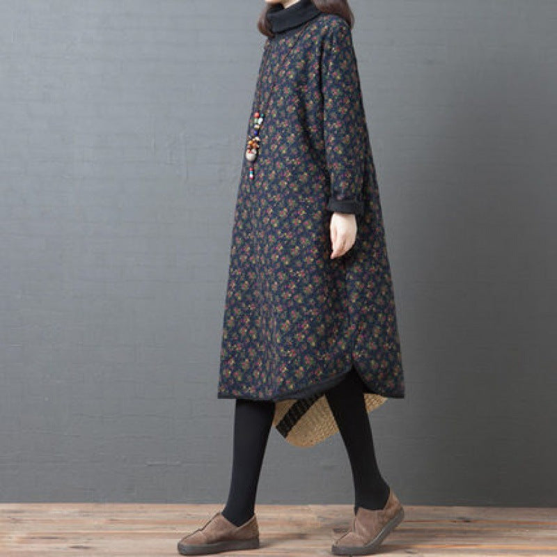 Midikleid mit Blumenmuster – Bild 6 | LuxeStyle