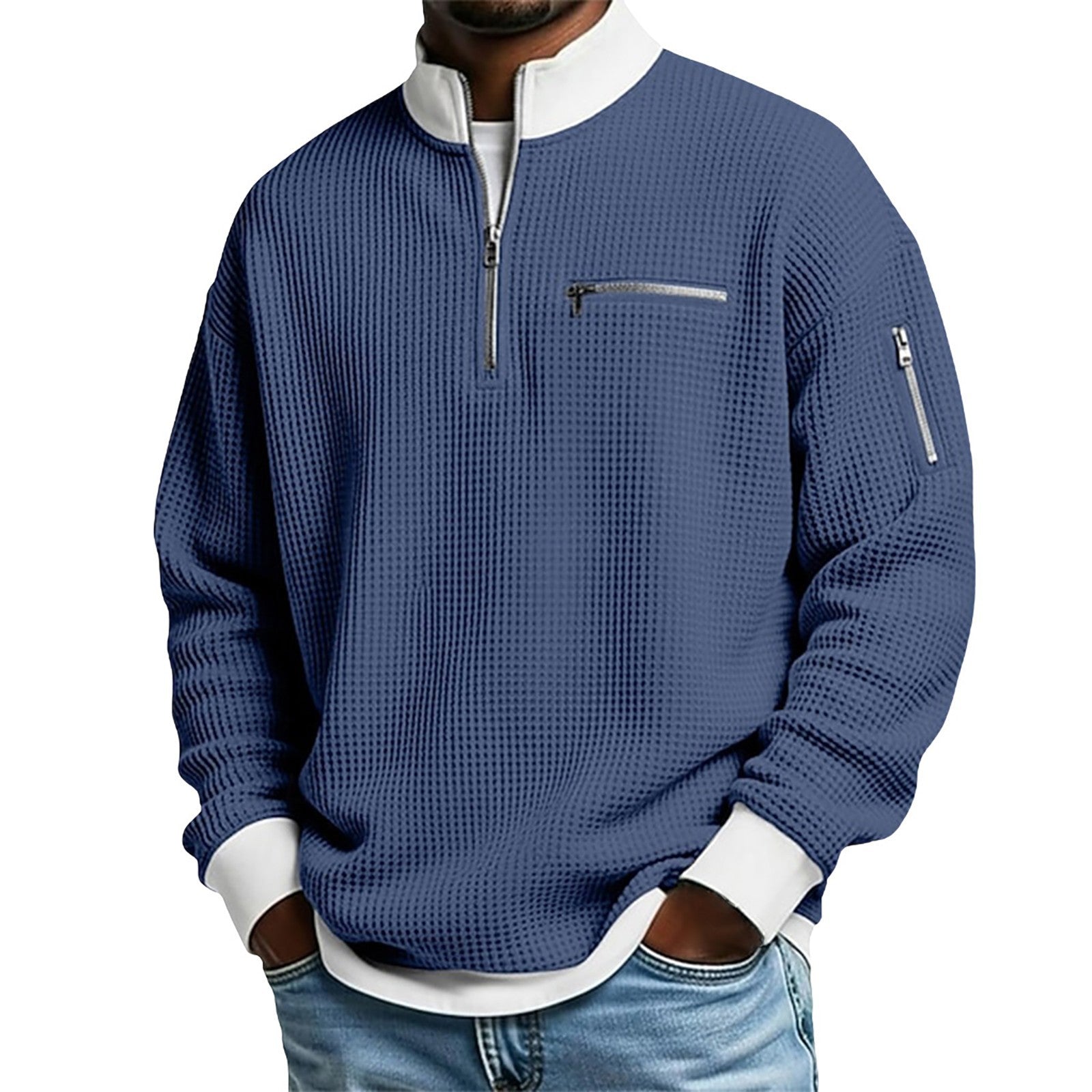 Sportliches Herren-Sweatshirt mit Reissverschluss