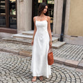 Jacquard A-Linien Kleid mit Taillengürtel – Bild 6 | LuxeStyle