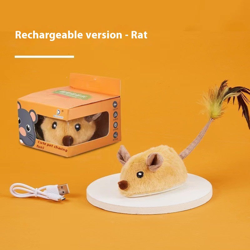 Ferngesteuerte Plüschmaus für Katzen