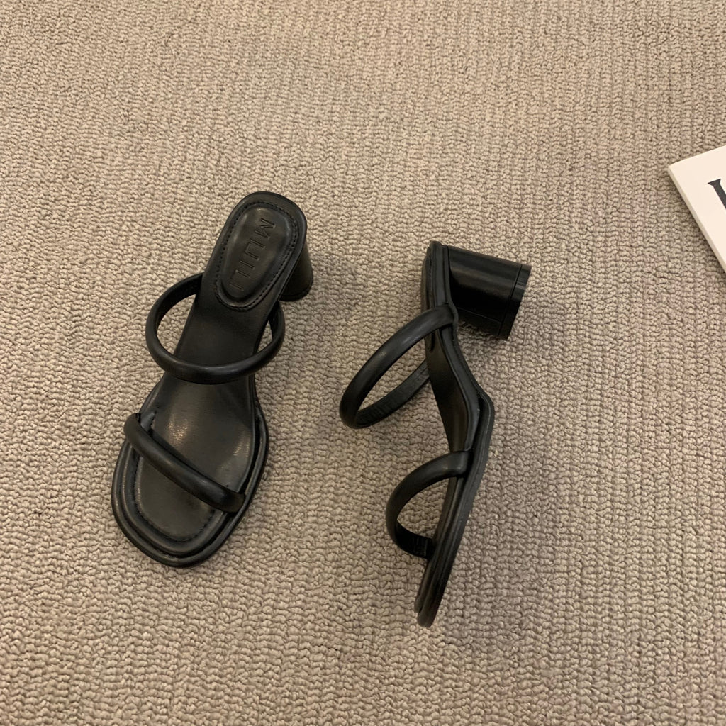 Koreanische Sandalen mit Blockabsatz – Bild 2 | LuxeStyle
