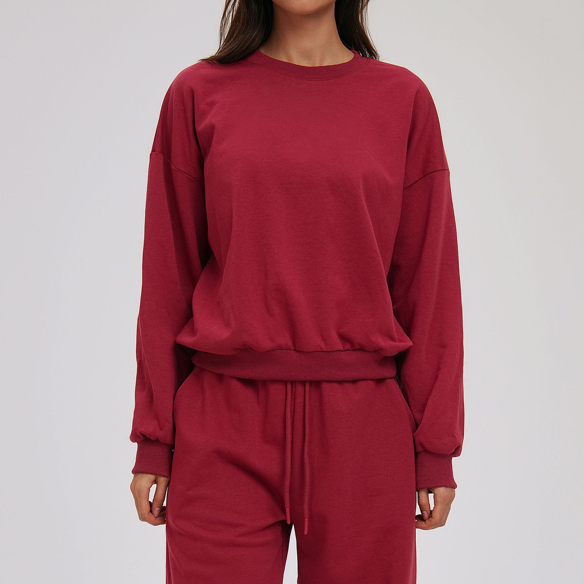 Gemütlicher Hoodie mit Rundhals für Damen – Ansicht 6