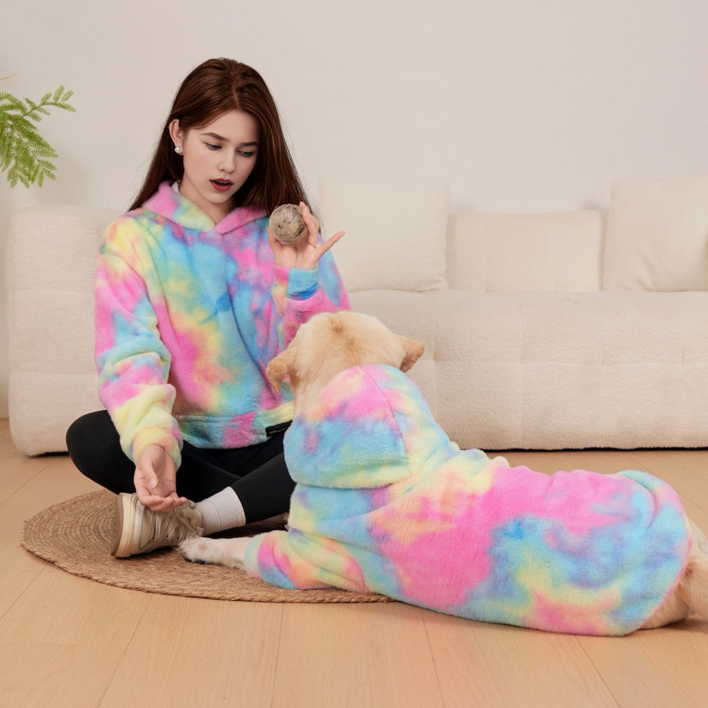 Tie-Dye Hoodie für Haustiere & Besitzer