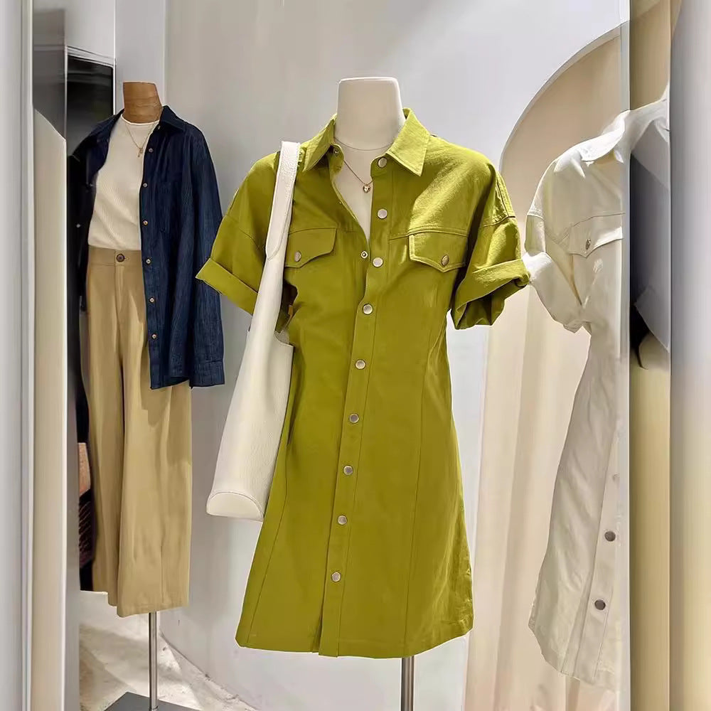 Polo-Shirtkleid mit A-Linie | LuxeStyle