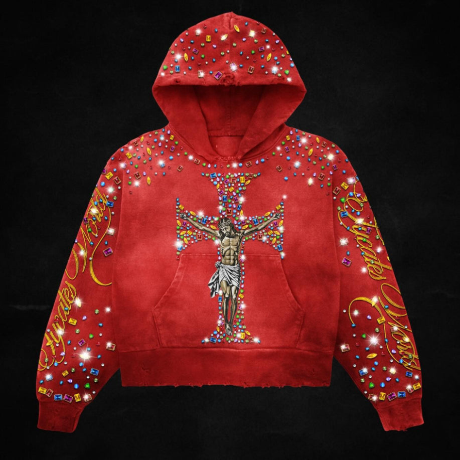 Herren Sweatshirt mit Kapuze und Print