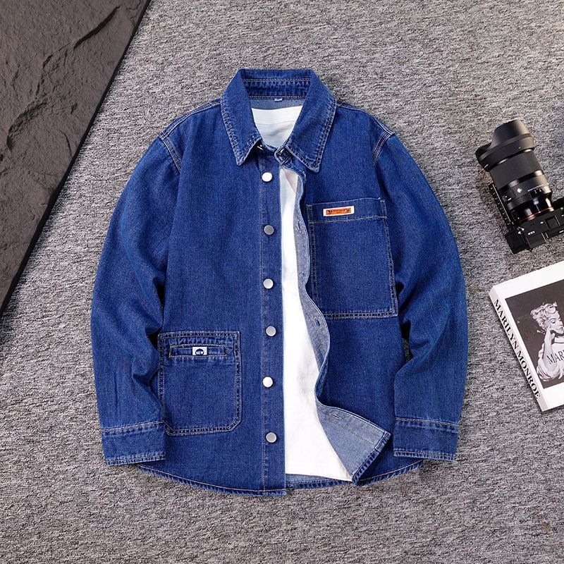 Herren Jeanshemd-Jacke mit langen Ärmeln – Bild 5 | LuxeStyle