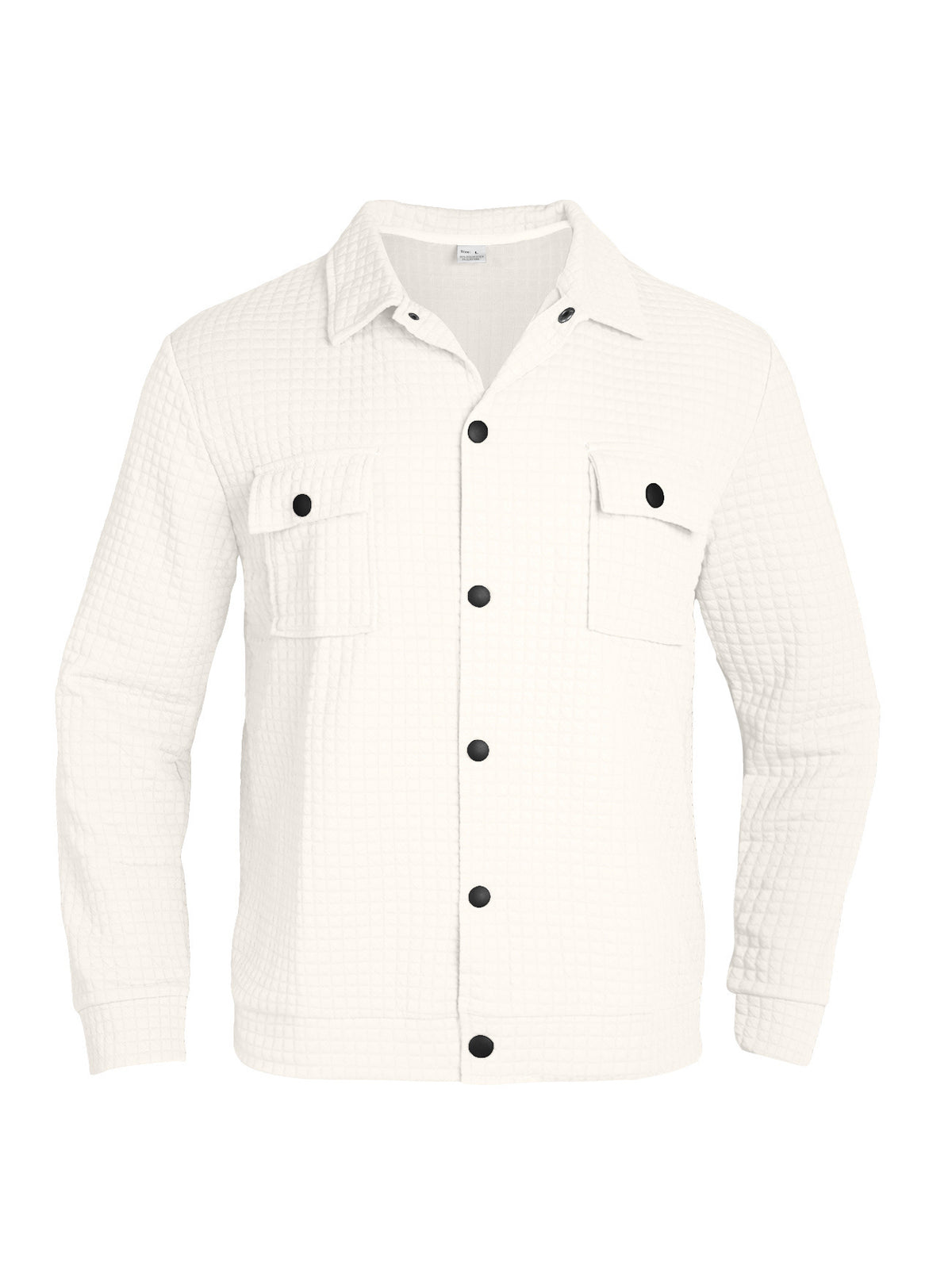 Freizeit-Strickhemd mit Jacquard-Karomuster für Herren | LuxeStyle