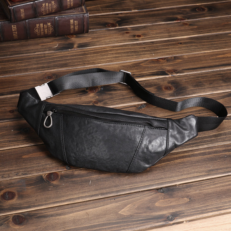 Kleine Leder-Bauchtasche für Herren – Bild 6 | LuxeStyle