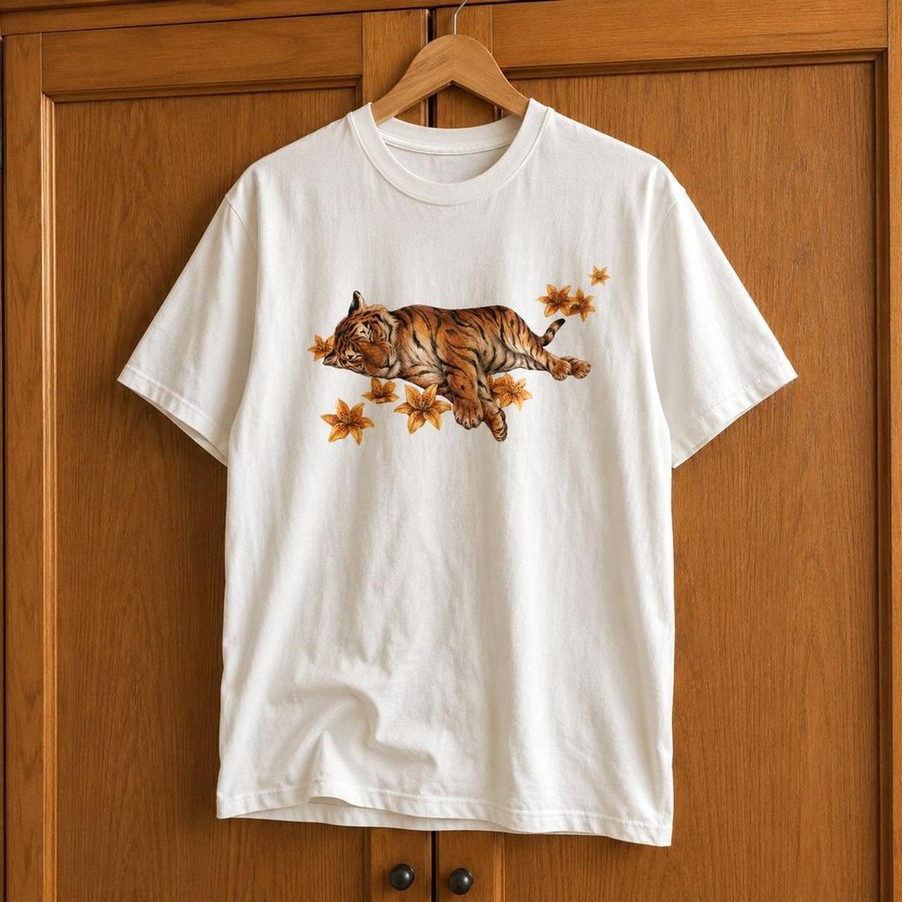 Tiger-Druck T-Shirt