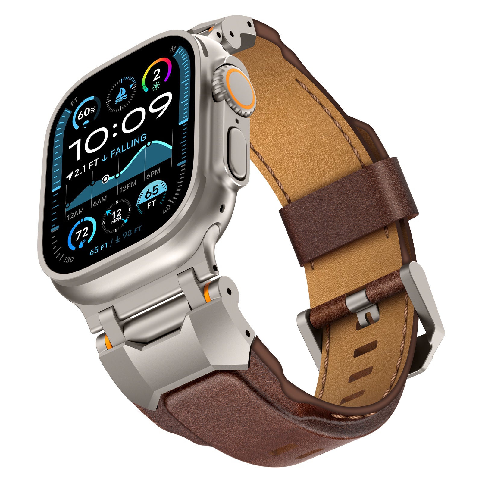 Herren-Armband aus hochwertigem Rindleder
