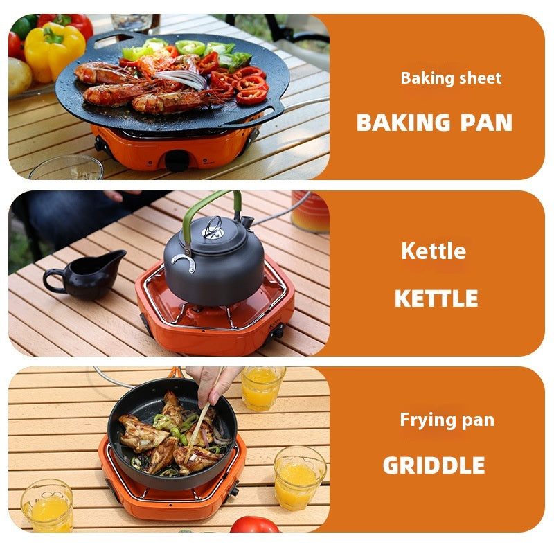 Tragbarer Gasherd für Camping & Picknick