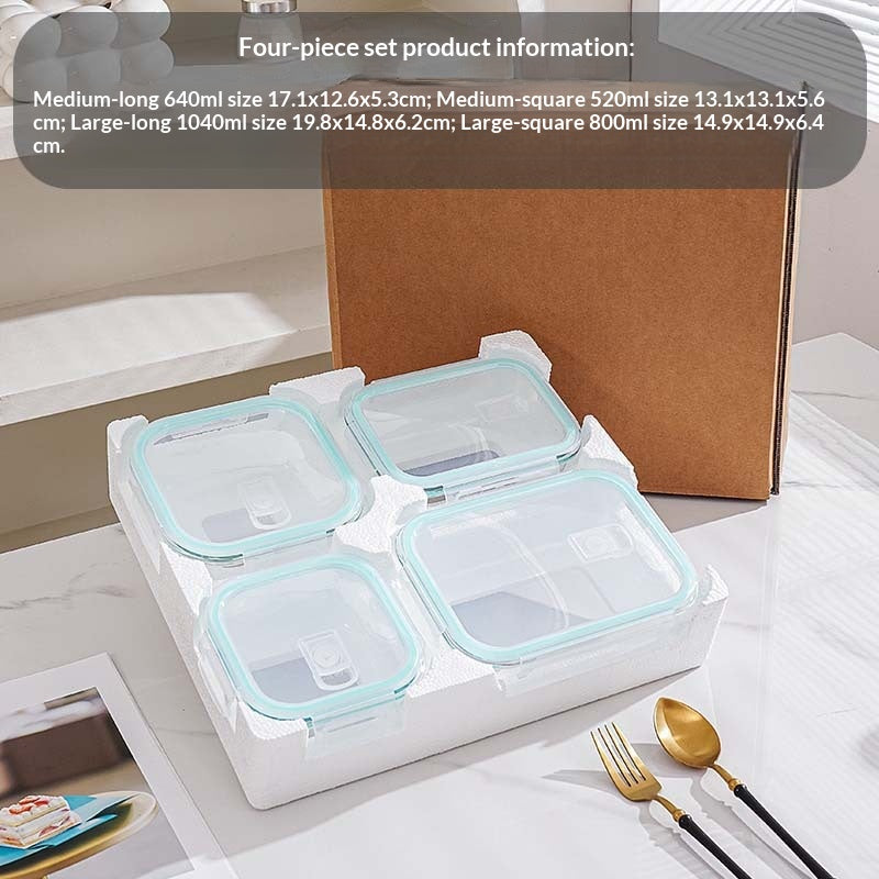 Lunchbox-Set aus Borosilikatglas
