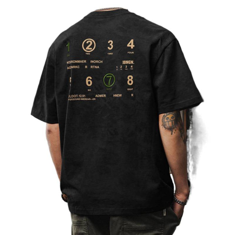 Herren Kurzarm-Shirt im American-Stil