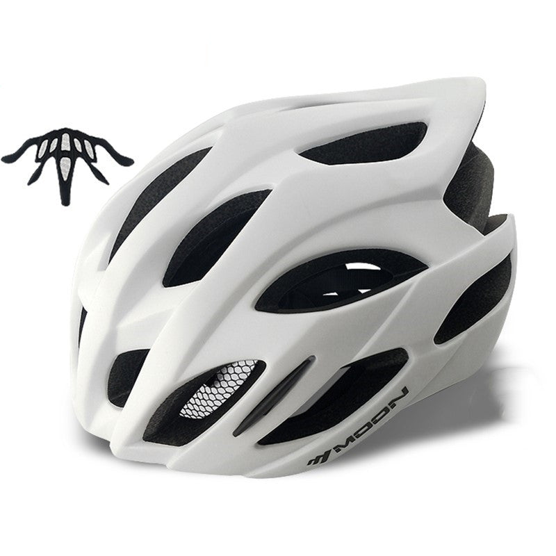 moon Fahrradhelm MV53 L schwarz, weiss, rot