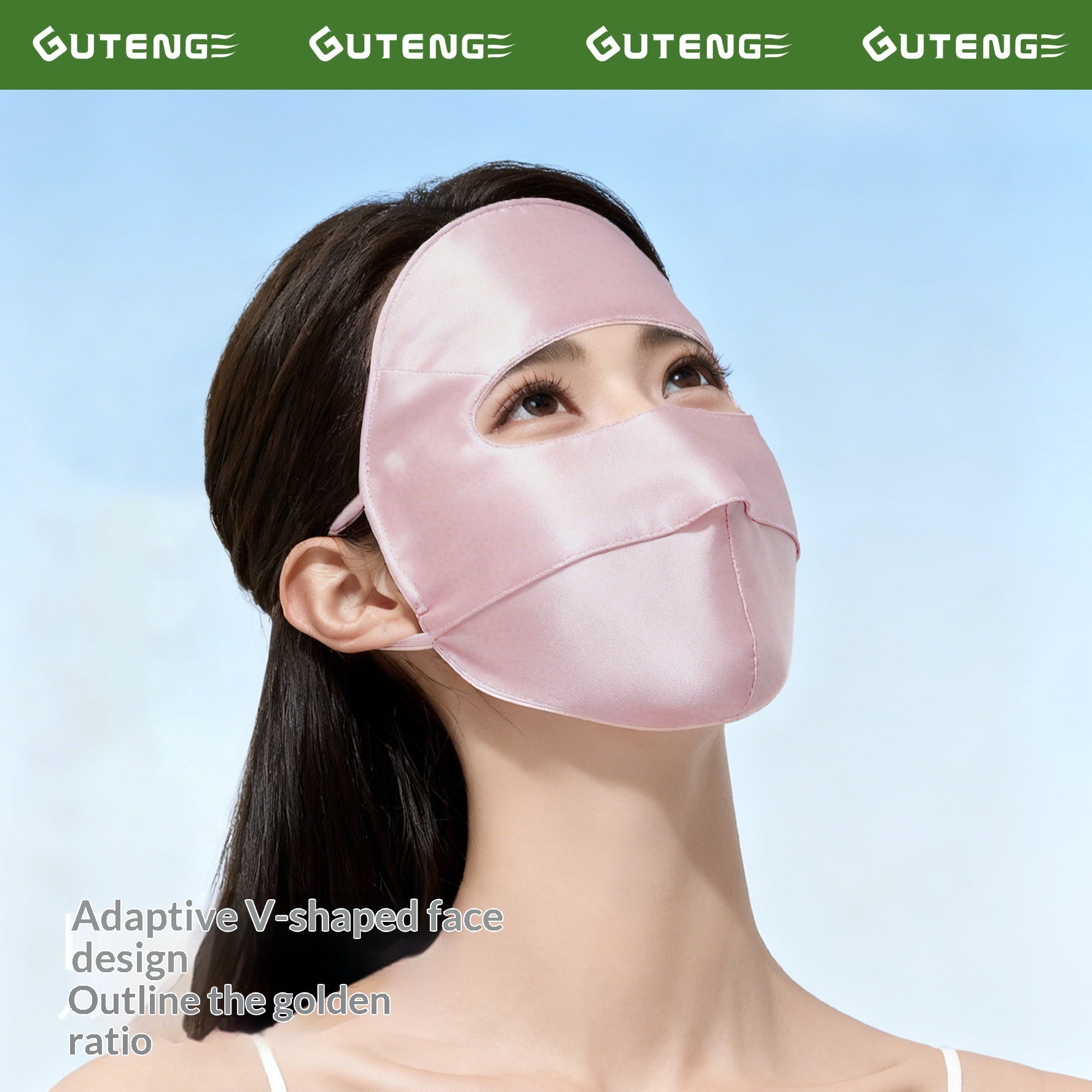 UV-Schutz Gesichtsmaske aus Maulbeerseide