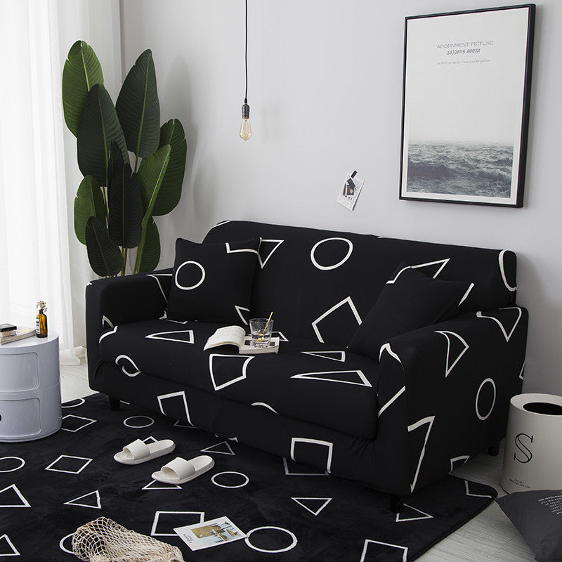 Elastischer Sofabezug mit Pflanzenmuster – Bild 1 | LuxeStyle
