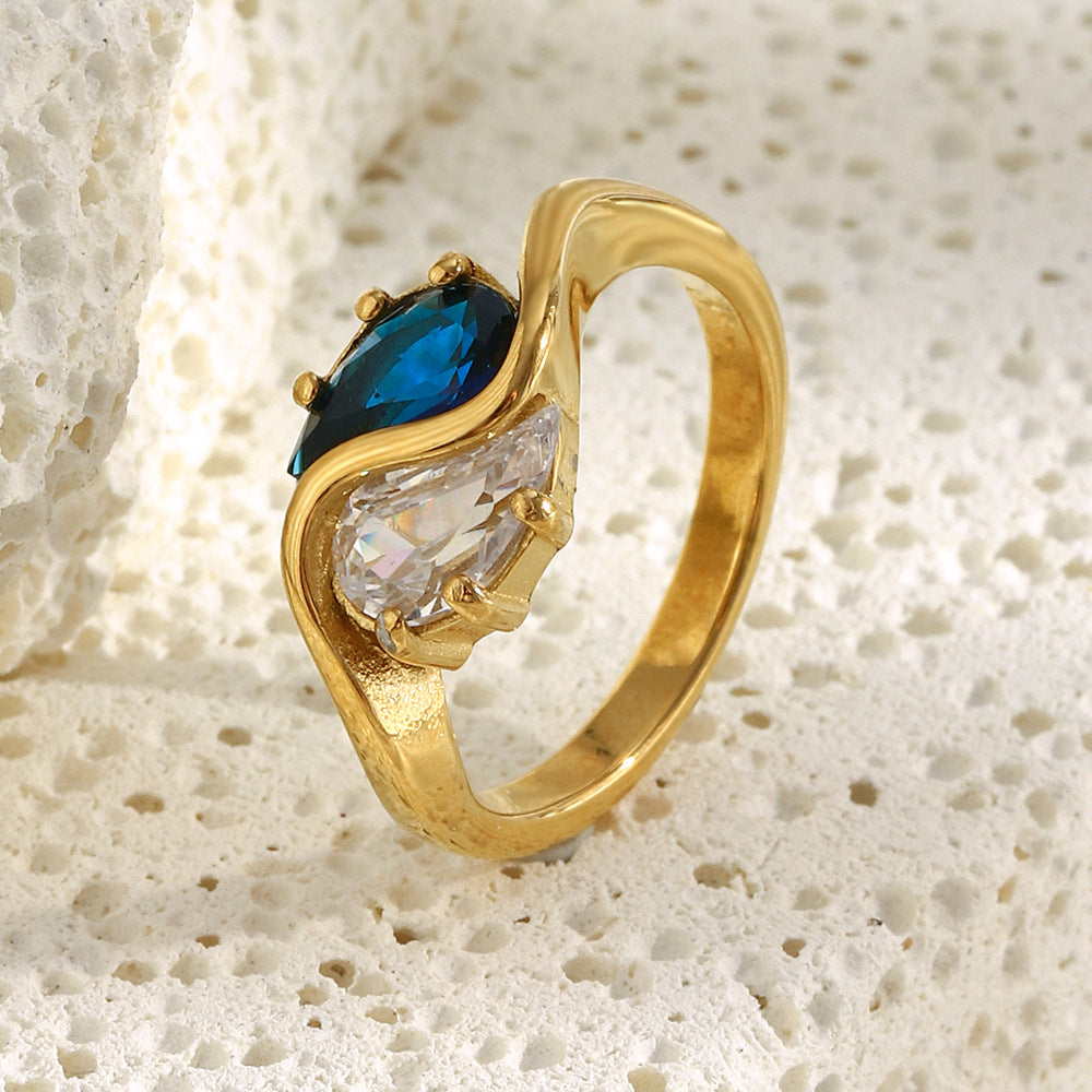 Eleganter Edelstahlring für Damen
