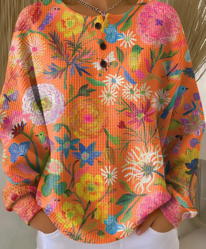 Retro-Lässiges Sweatshirt