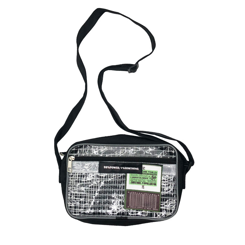 Messenger-Tasche aus PVC – Schwarz – Bild 6 | LuxeStyle