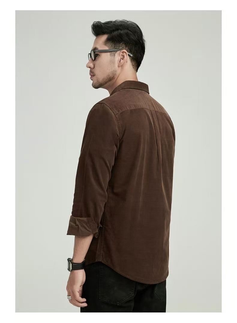 Langarmshirt für Business-Mann, einfarbig – Bild 5 | LuxeStyle