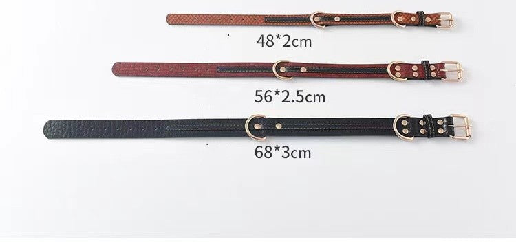 Lederhalsband für mittelgrosse bis grosse Hunde | LuxeStyle