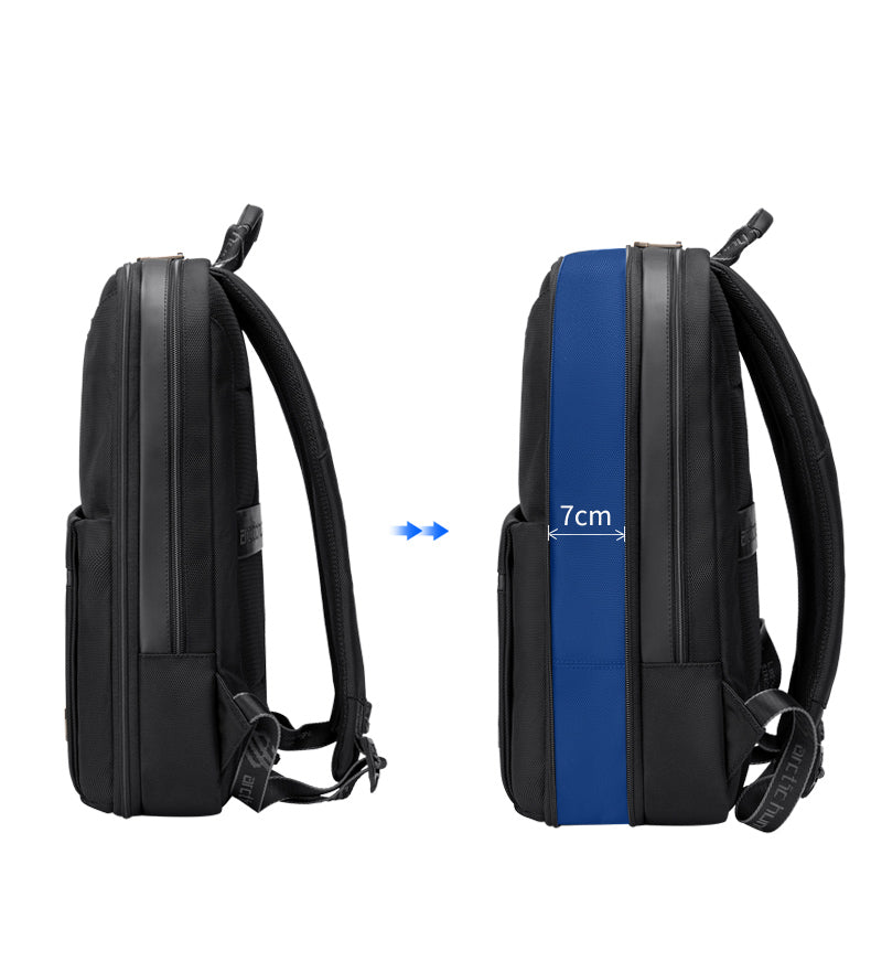 Herren Business Rucksack erweiterbar für Reisen | LuxeStyle