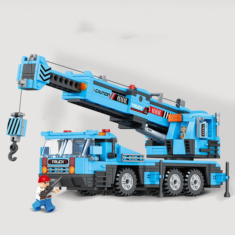 Bausteine-Set: Baufahrzeuge für Kinder