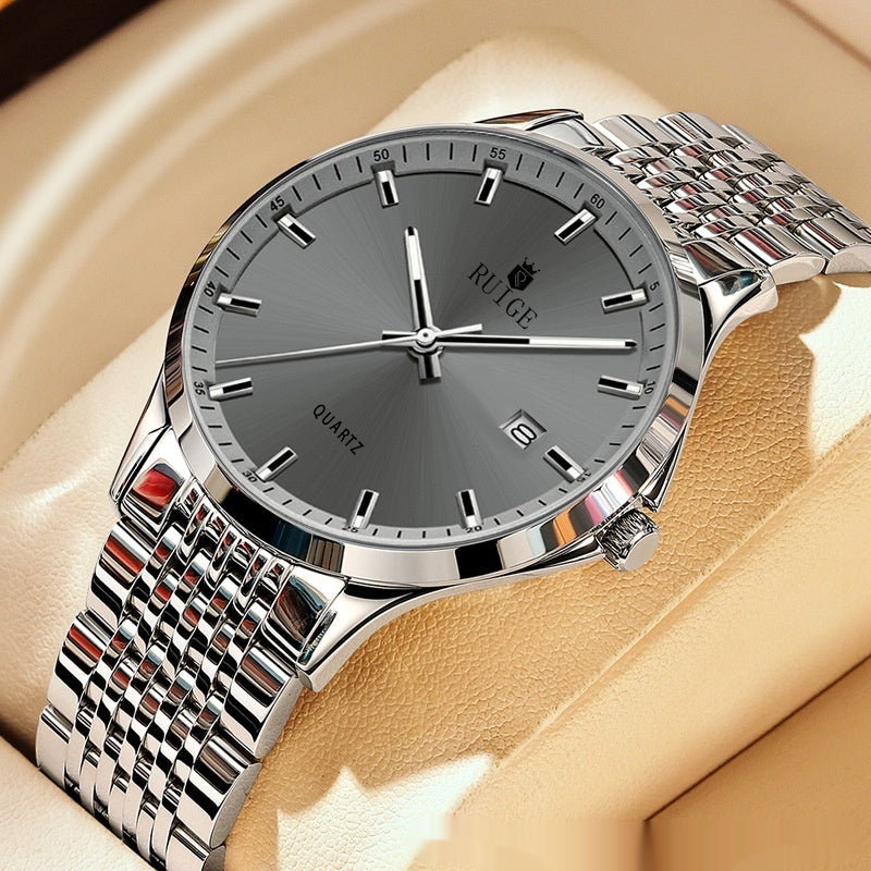 Quarz-Armbanduhr Business-Stil