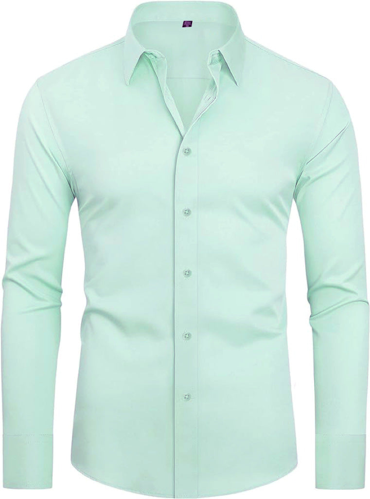 Elastisches Langarmhemd für Herren – Bild 11 | LuxeStyle