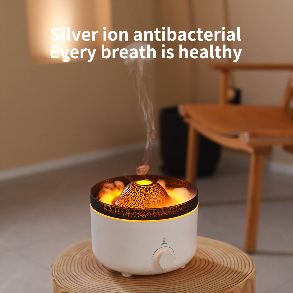 Flammen-Vulkan-Luftbefeuchter mit Aroma-Diffusor