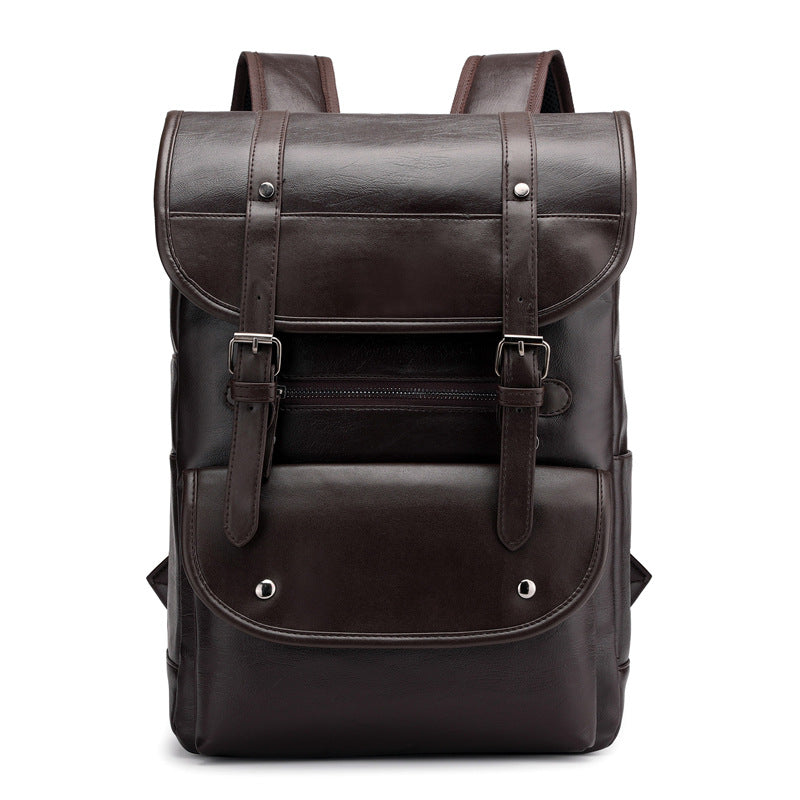 Studentenrucksack aus wasserfestem PU-Leder – Bild 5 | LuxeStyle