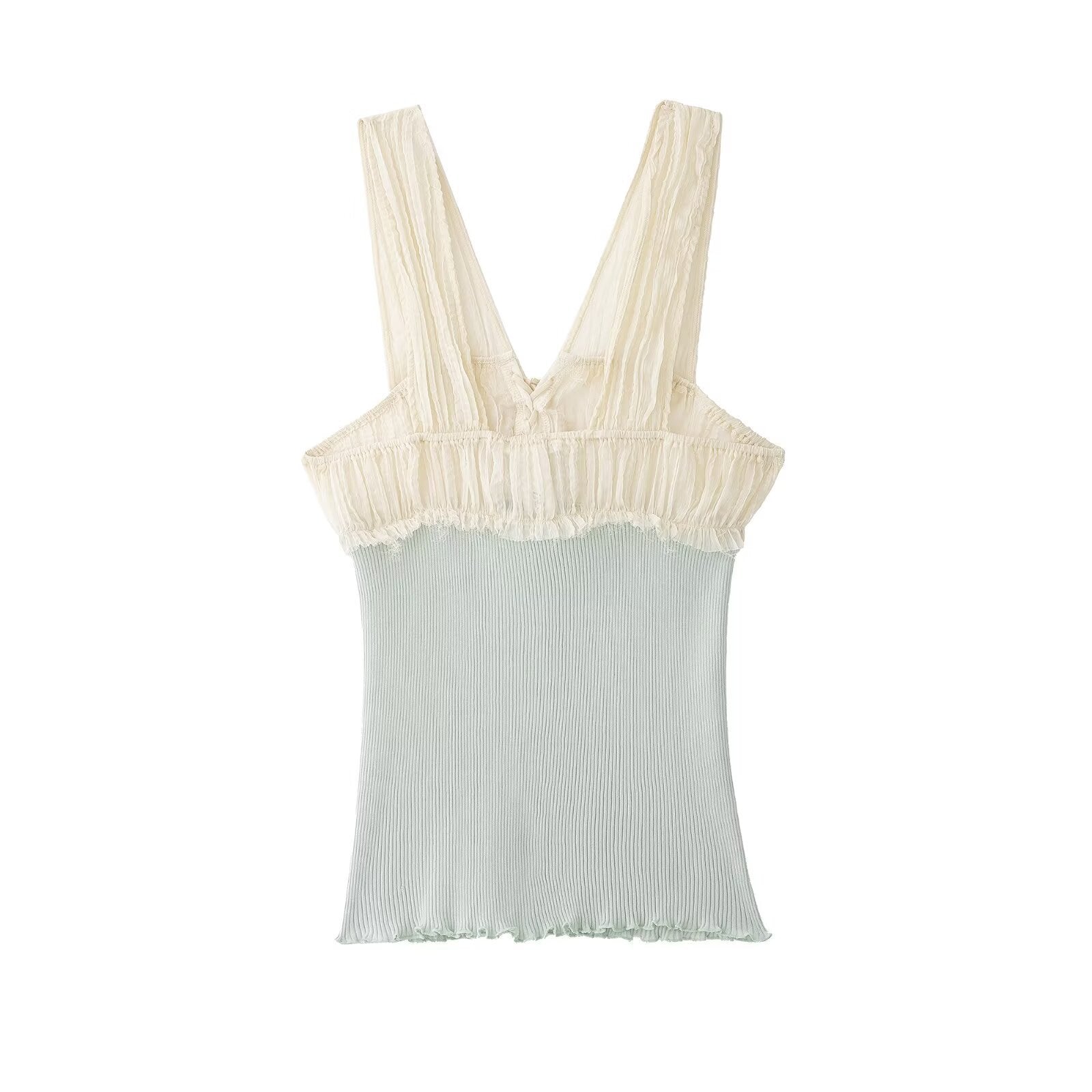 Ärmelloses Colorblock Camisole Top