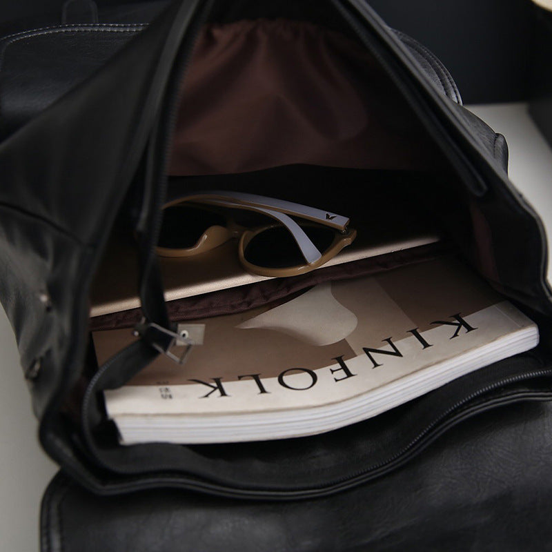 Leder-Rucksack für Laptop – Retro-Stil – Bild 4 | LuxeStyle